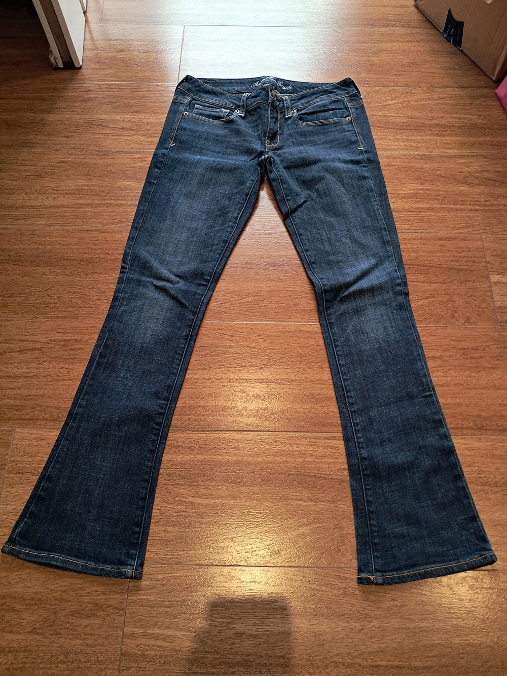American Eagle Outfitters Dark Blue Stretchy Flare Jeans